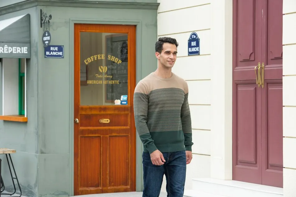 Angelo Ricci™ Casual O-Neck Cotton Knitted Sweater Pullover