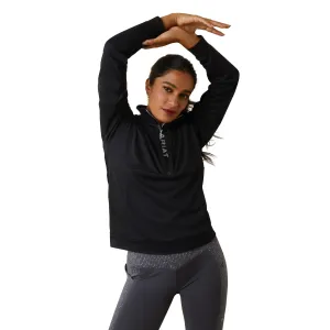 Ariat® Ladies Breathe 1/2 Zip Black Pullover Sweatshirt 10043390