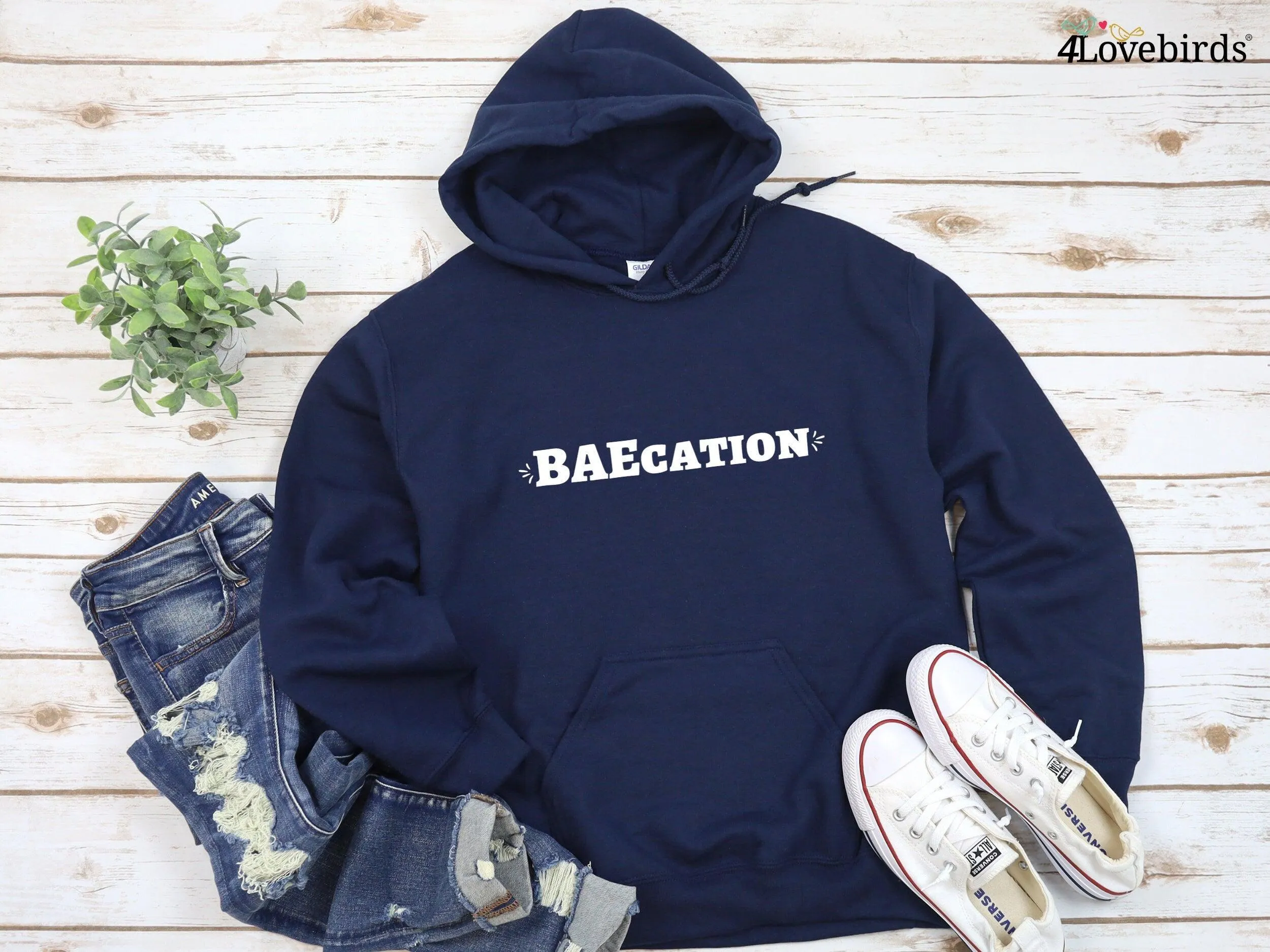 Baecation Hoodie, Baecation Vibes Sweatshirt, Power Couple Long Sleeve Shirt, Matching Couple Shirt, Honeymoon Gifts, Gifts For Couples