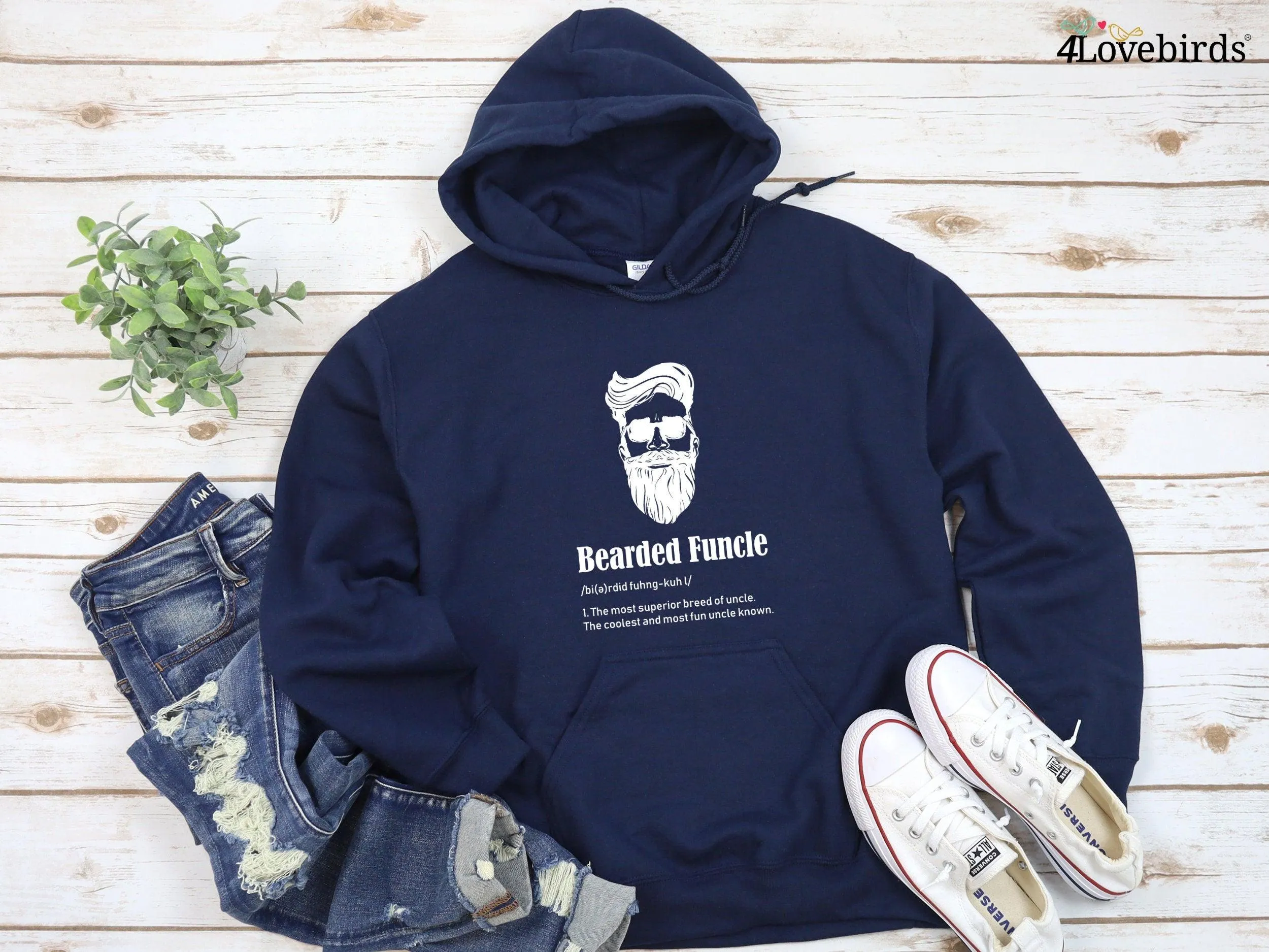 Bearded Funcle Hoodie, Funny Uncle Shirt, Bearded Funcle Definition Shirt, Funny Family Gift,Uncle T Shirt,Bearded Uncle Shirt, Uncle Gift