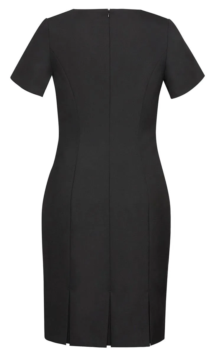 Biz Corporates Womens Comfort Wool Stretch Short Sleeve Shift Dress (34012)