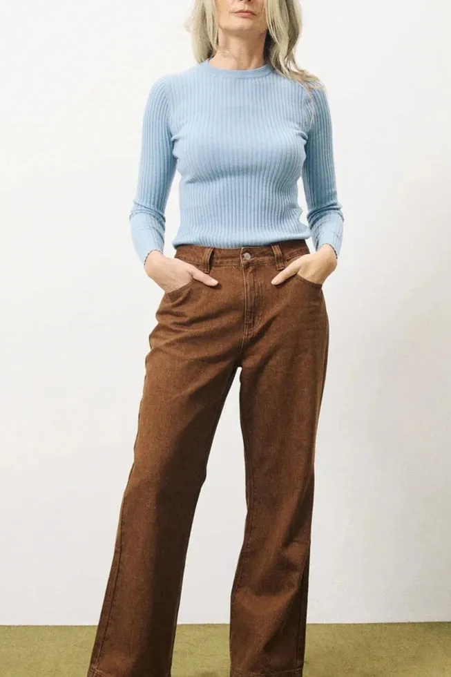 Blake Sweater in Bleu Jean