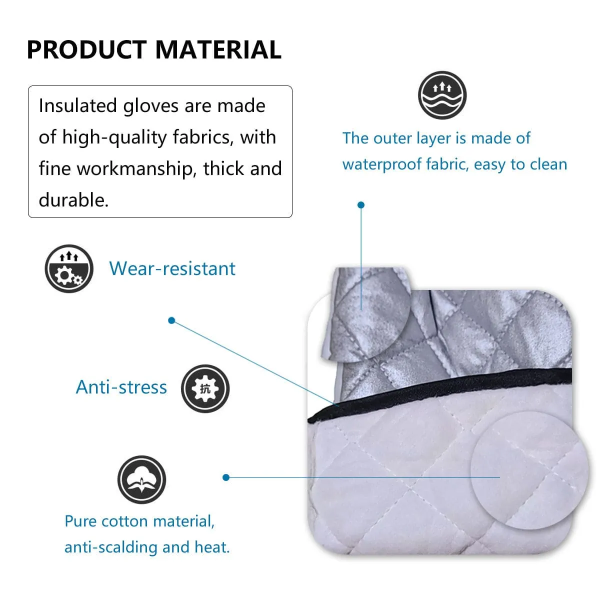 Colorful Skulls Insulated Oven Glove
