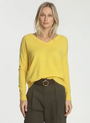 CORE Cashmere BF Vee - Marigold