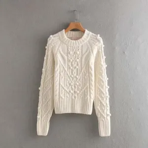 ELEGANT OVERSIZED TWIST SWEATER