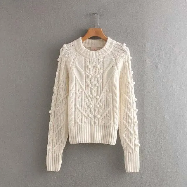 ELEGANT OVERSIZED TWIST SWEATER