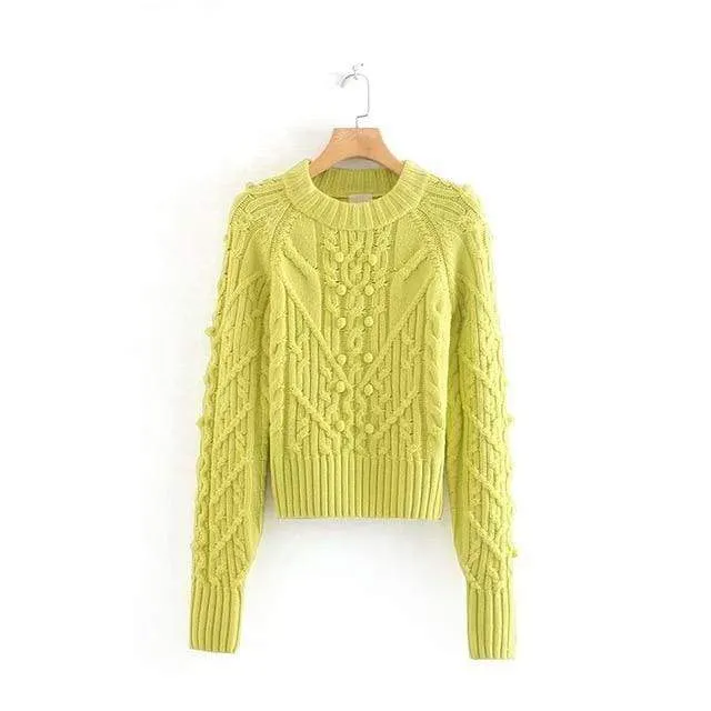 ELEGANT OVERSIZED TWIST SWEATER