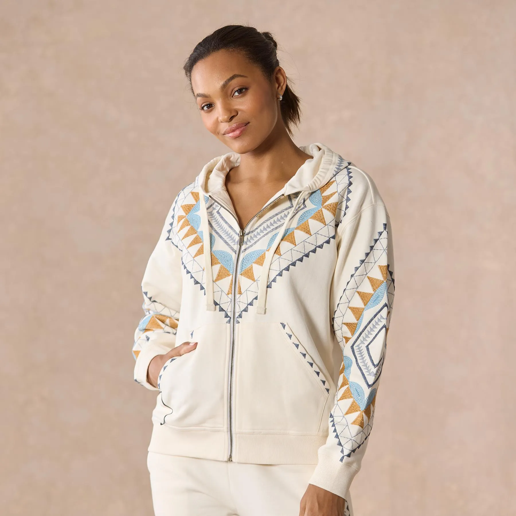 Esker Zip Hoodie, Petite
