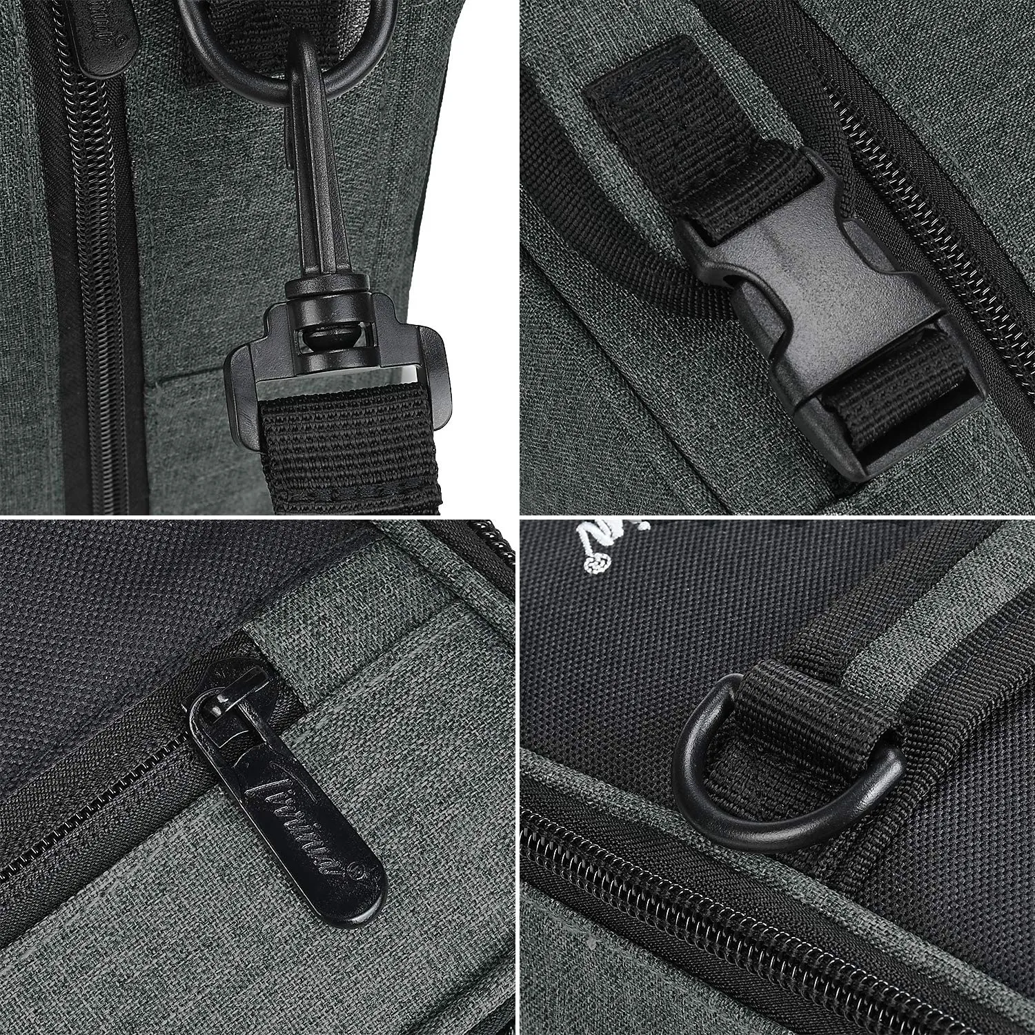 Expandable Insulated Lunch Bag, Leakproof Flat Lunch Cooler Tote with Shoulder Strap for Men and Women, Suitable for Work & Office by Tirrinia, Grey