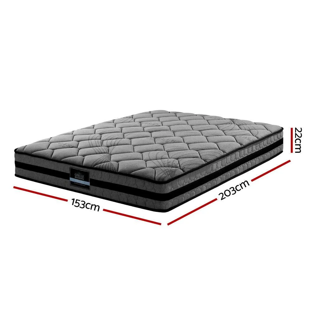 Giselle Bedding Wendell Pocket Spring Mattress 22cm Thick - Queen