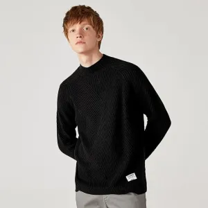 Half-neck Sweater Men Lazy Style 2021 Winter New Man Korean Top Knitted Sweater Male