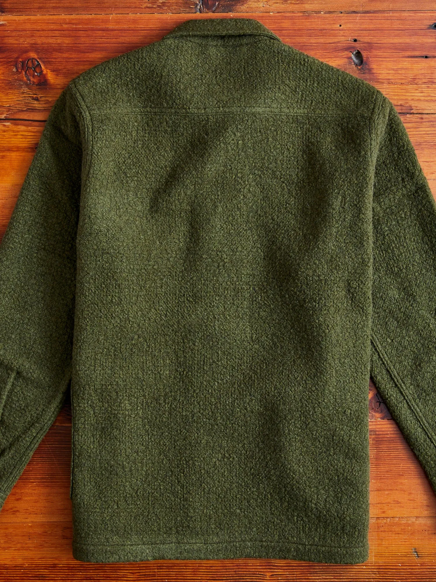 Italian Wool Ormiston Jacket in Defender Green