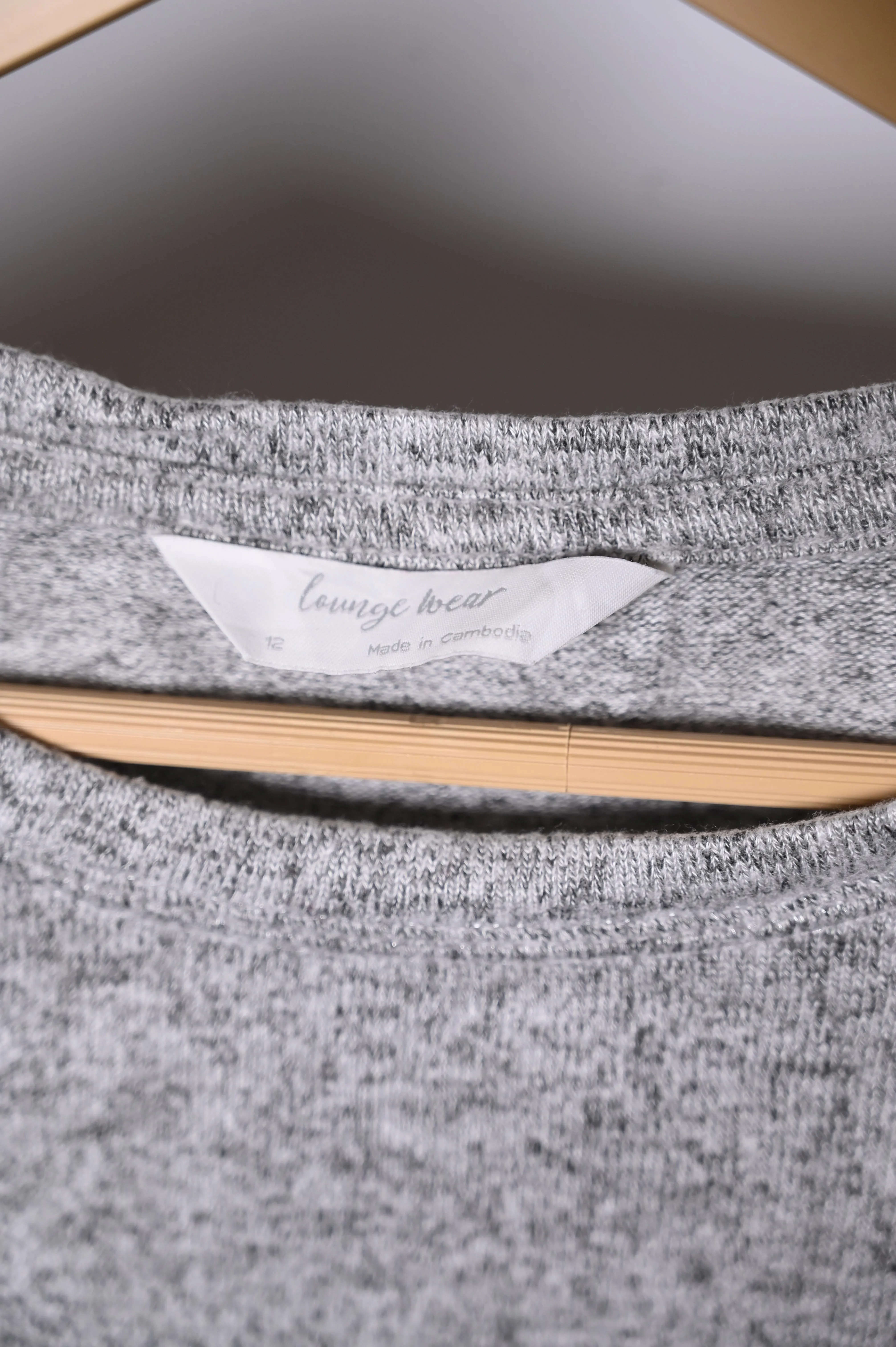 Lounge Wear Grey Winter Blouse