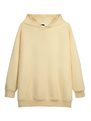 Metaversmall 11 Colors Autumn Thin Simple Loose Hooded Hoodies Women Sweatshirts Female Pocket White Basic Solid Color Pullover S-3XL