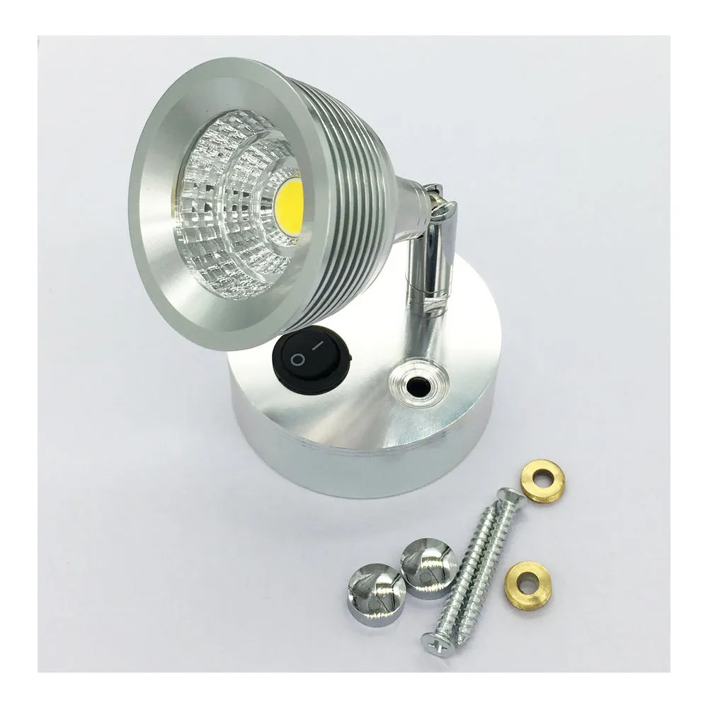 Mini LED Reading Light - Aluminium Housing - 10-30V