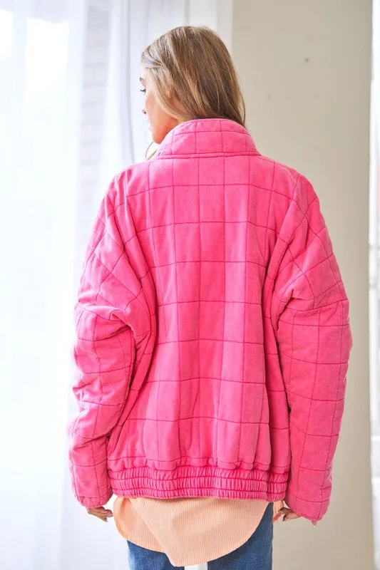Quilted Washed Jacket