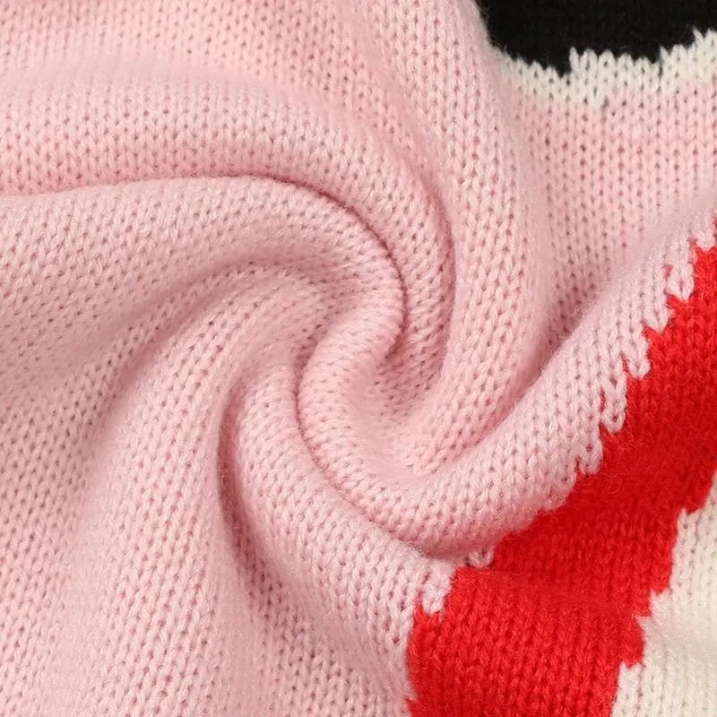 Slim Pink Knitted Sweater