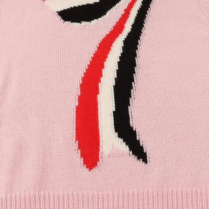 Slim Pink Knitted Sweater