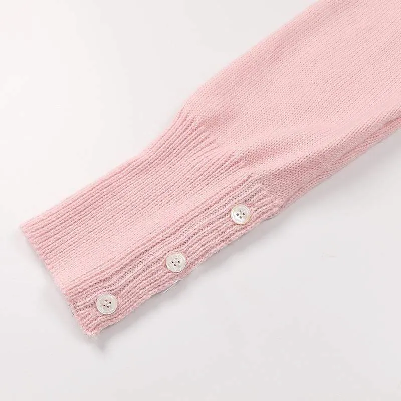 Slim Pink Knitted Sweater