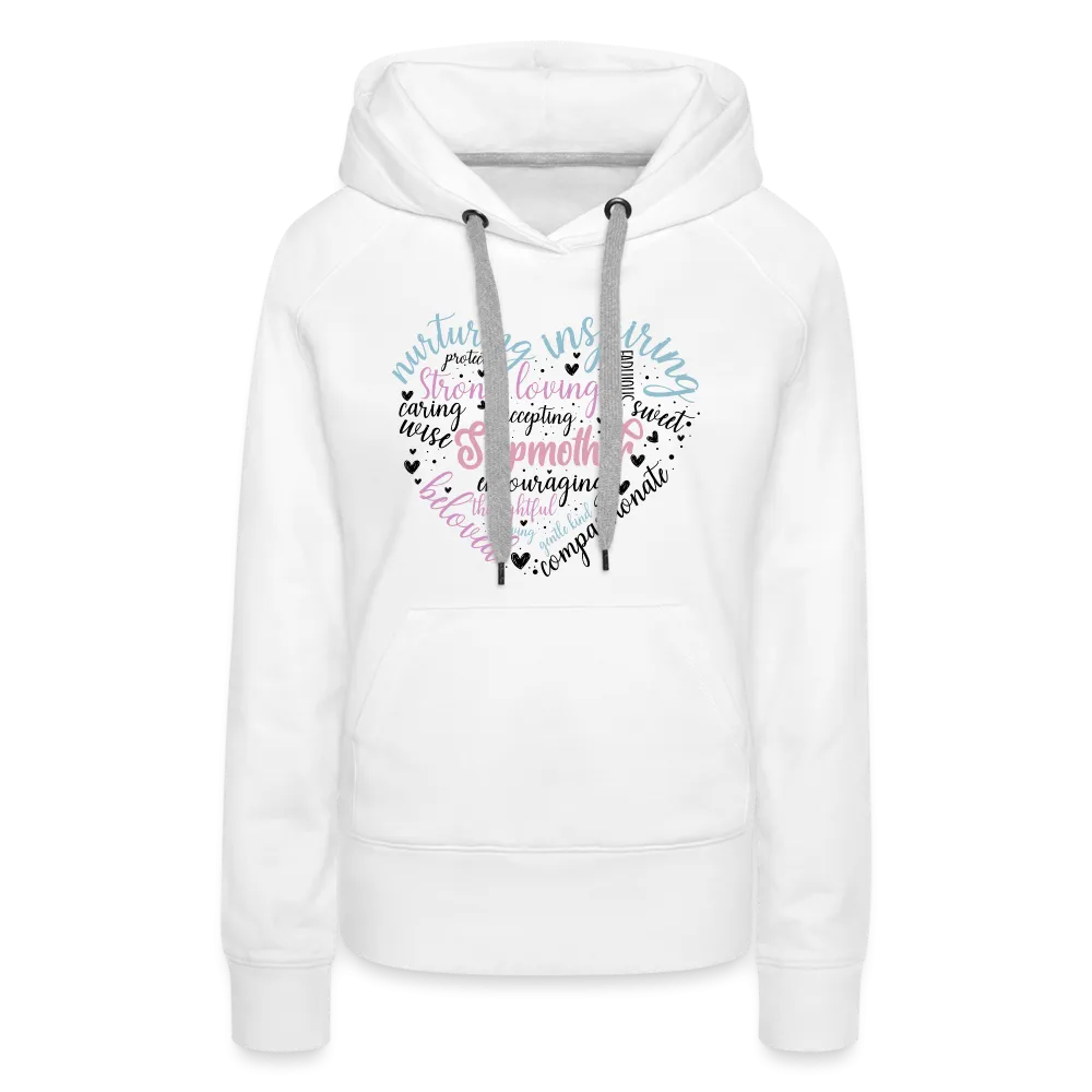Stepmother Word Art Heart Women’s Premium Hoodie