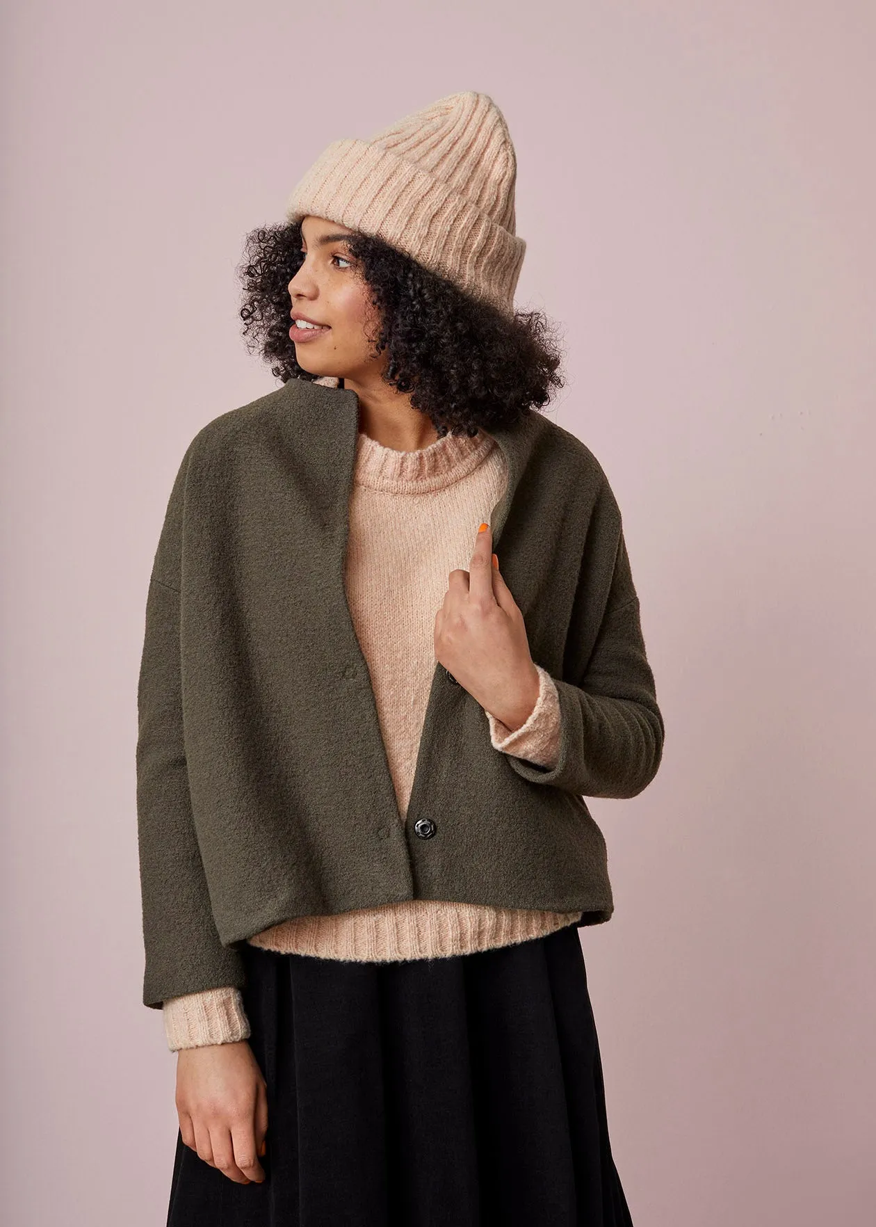 Wool Blazer Fir Green
