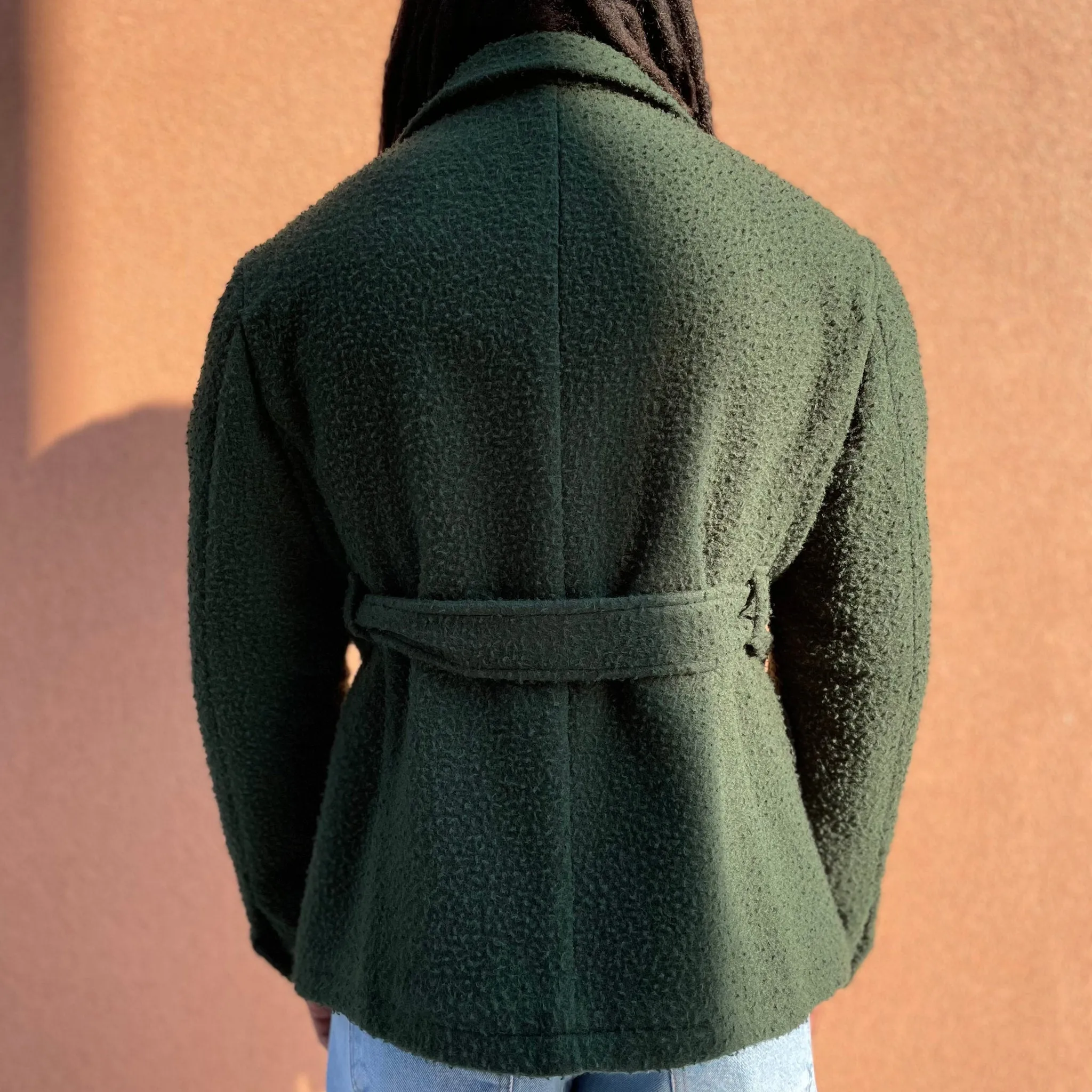 x Sartoria Carrara : field jacket in Pine Green Casentino wool