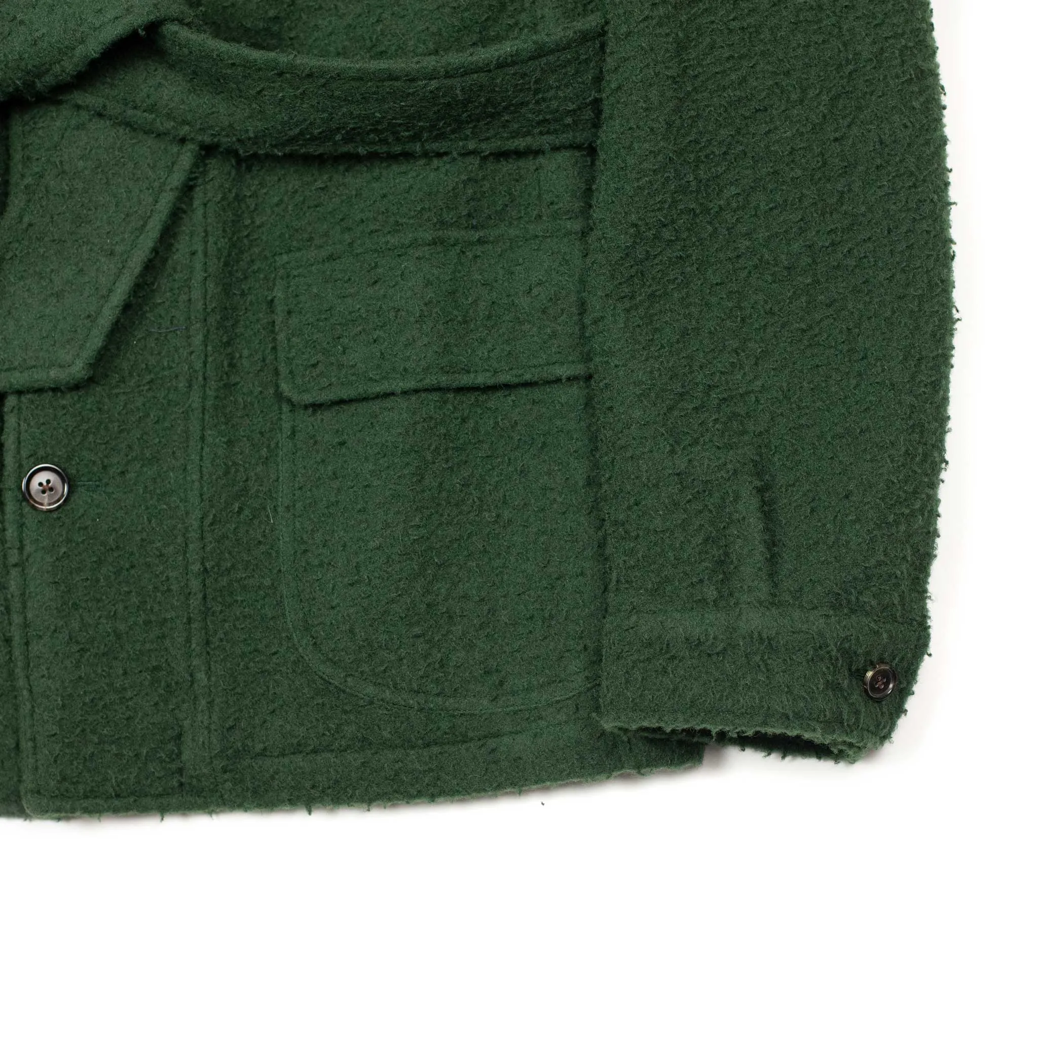 x Sartoria Carrara : field jacket in Pine Green Casentino wool