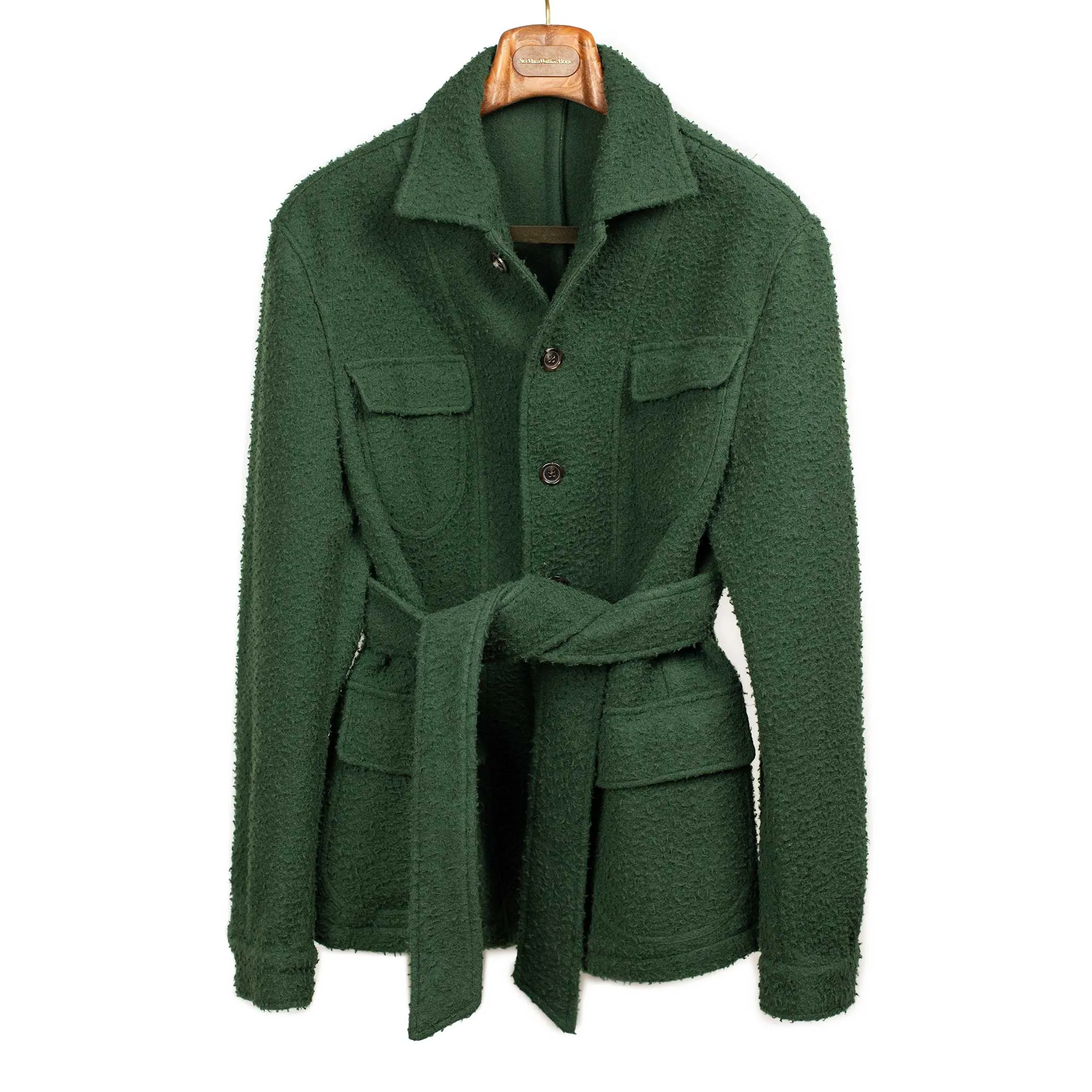x Sartoria Carrara : field jacket in Pine Green Casentino wool