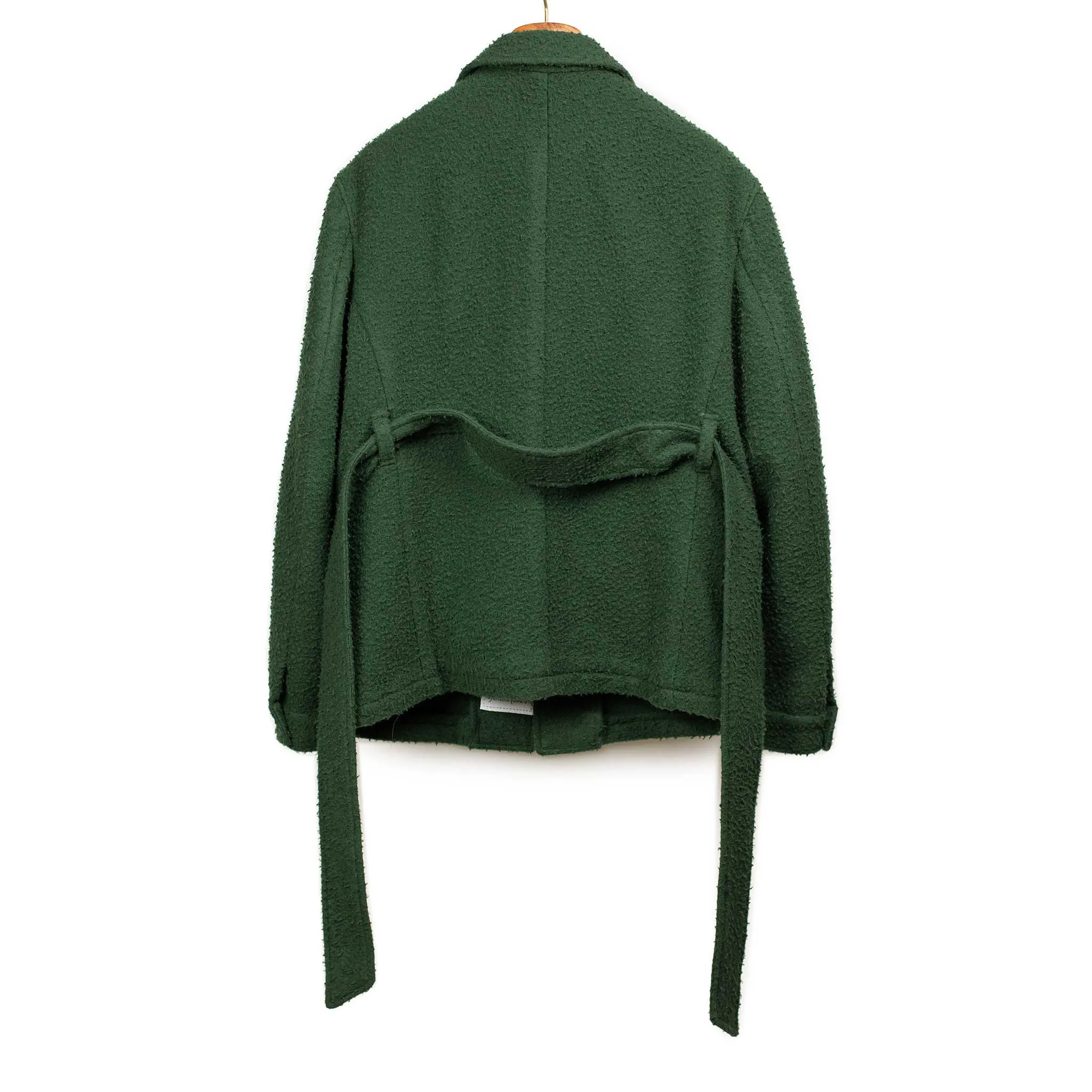 x Sartoria Carrara : field jacket in Pine Green Casentino wool
